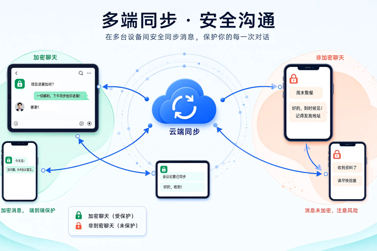 Telegram默认采用云聊天,非所有对话都端到端加密