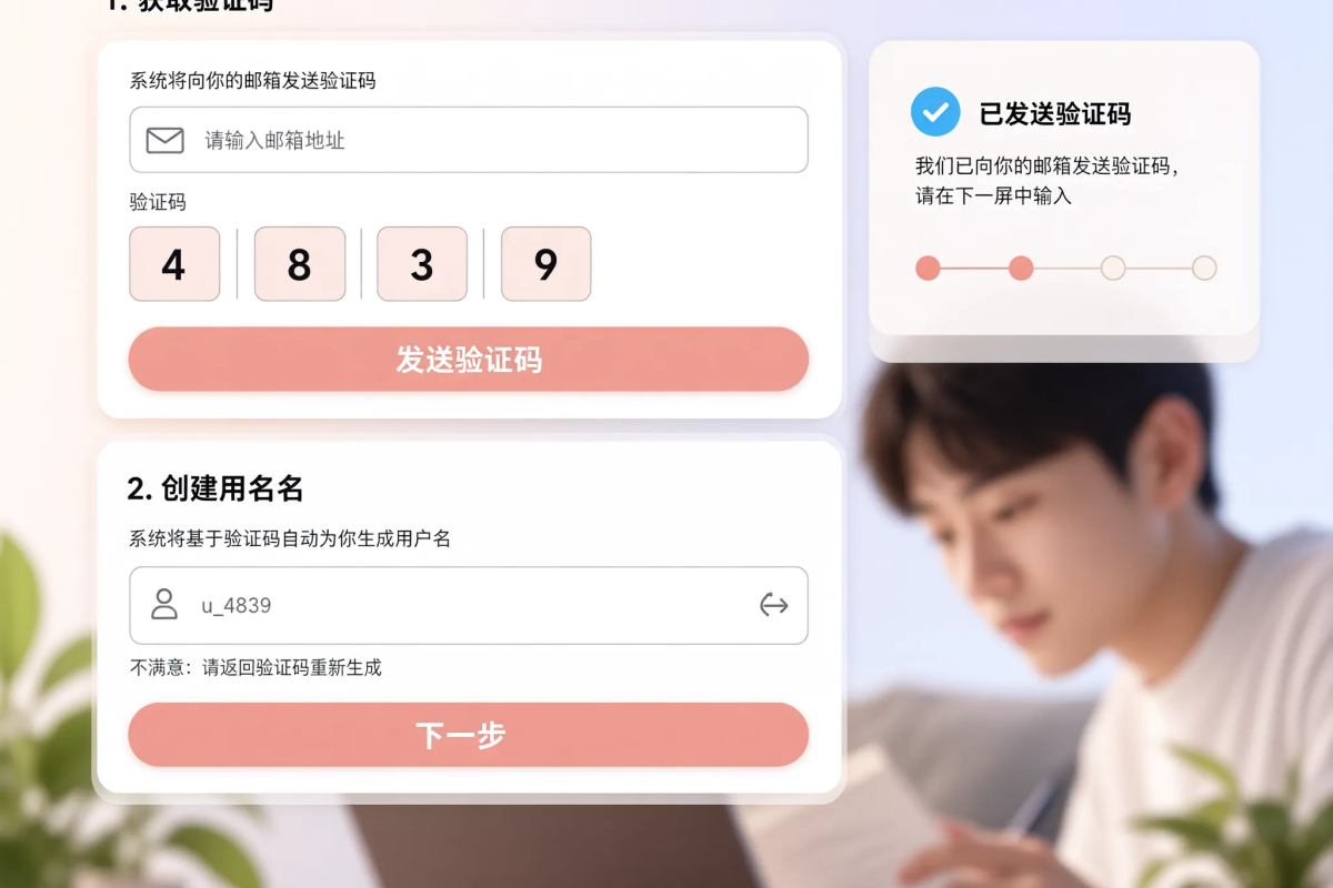 账号创建与手机号验证流程