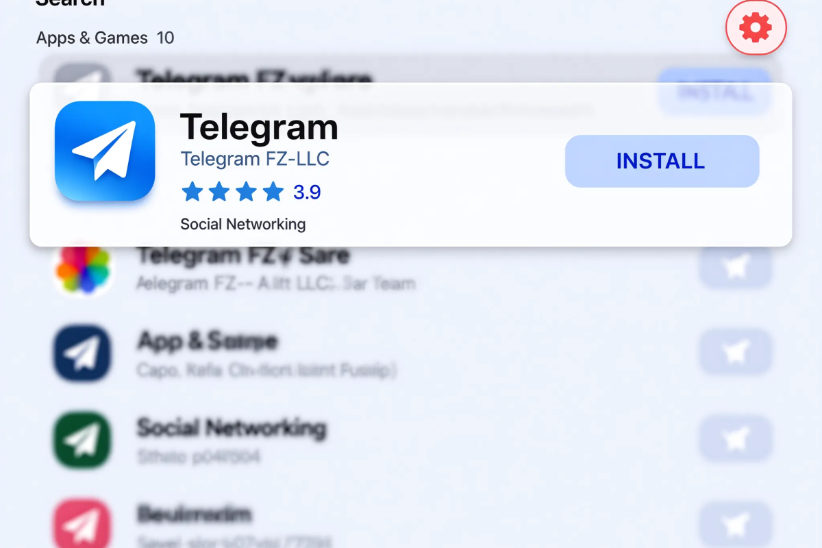 第一步:打开AppStore并搜索Telegram