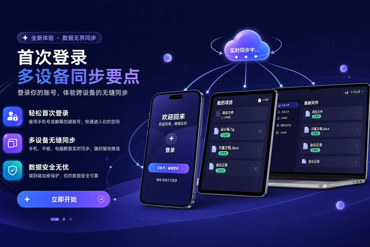 首次登录与多设备同步要点