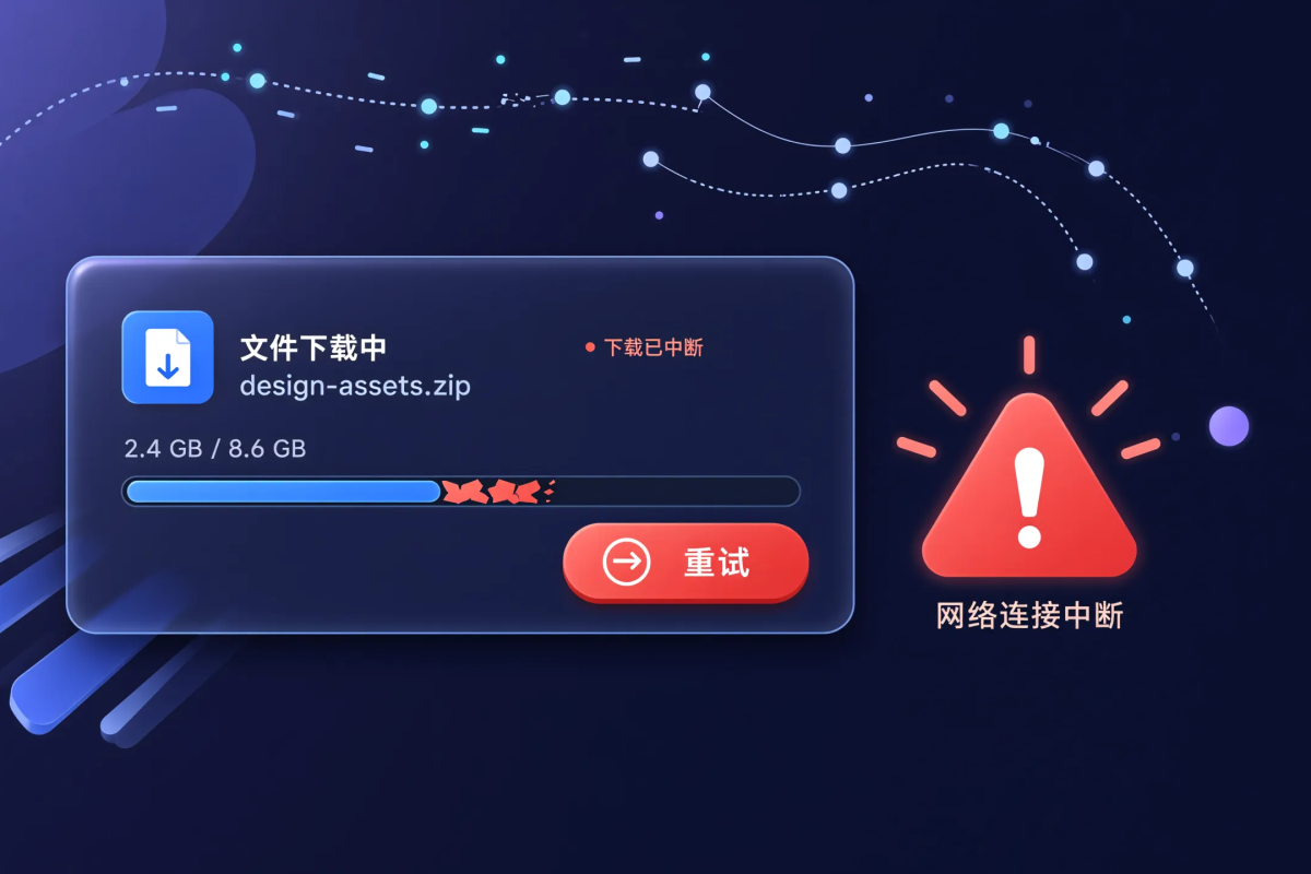 常见错误一:下载失败或安装包损坏