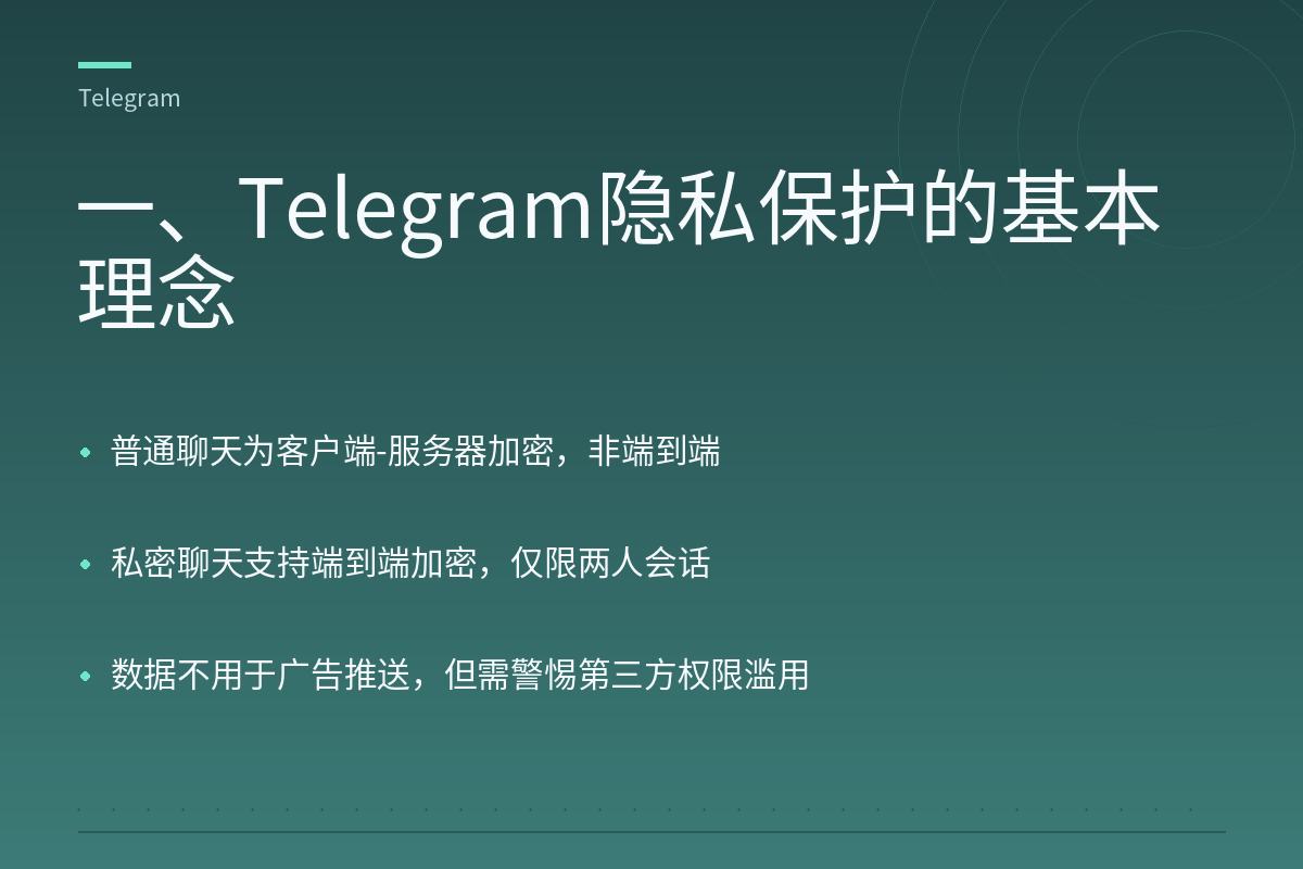 一、Telegram隐私保护的基本理念